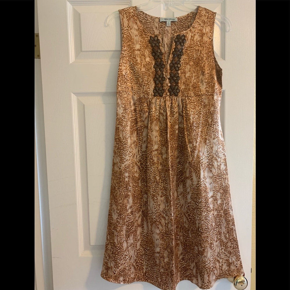 100% silk knee length dress size 4